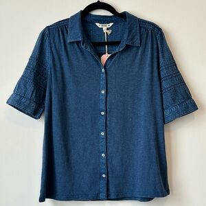 NWT Fatface Dani Button up Shirt Size US 6, UK 10
Blue Cotton Fat Face
